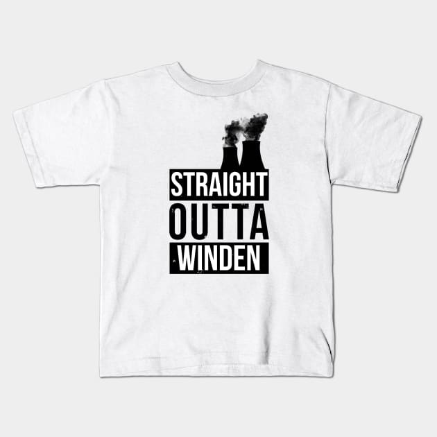 Straight Outta Winden Kids T-Shirt by guayguay